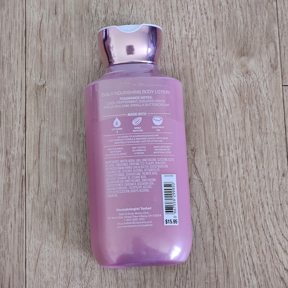 ALL NEW Twisted Peppermint Body Lotion 8 oz Bath & Body Works - Picture 2 of 3